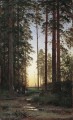 Borde del bosque 1879 paisaje clásico Ivan Ivanovich árboles
